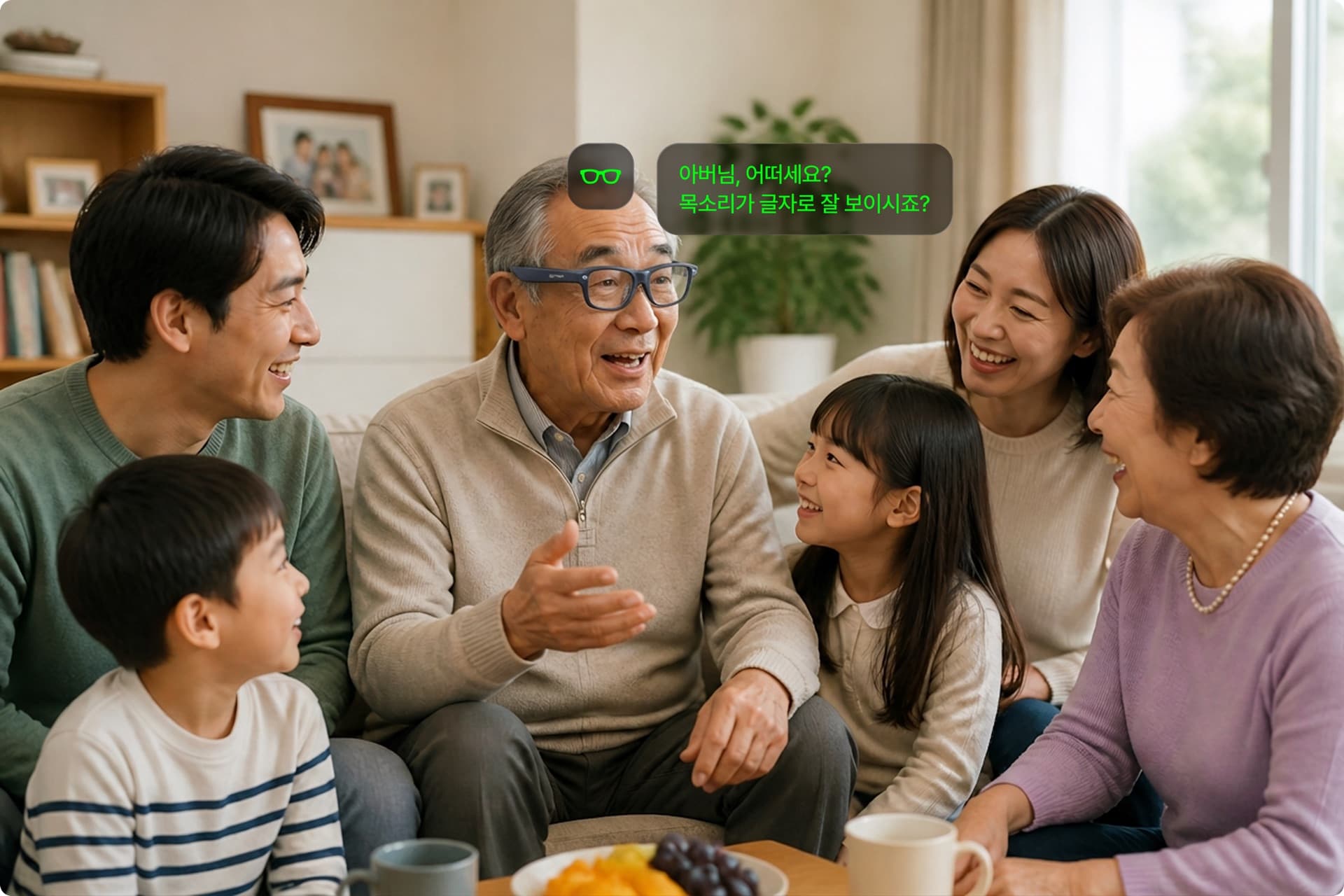 가족의 말이 잘 들리지 않아요.